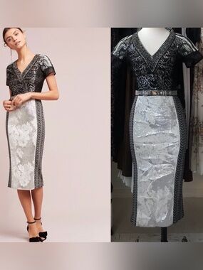 🦄Anthropologie Byron Lars Sophie Column Dress